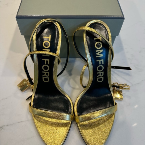 Tom Ford Shoes - Tom ford gold lock heels